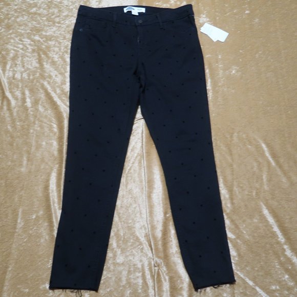 Old Navy Black Polka Dot Rockstar Jeans – Size 12 - Picture 1 of 11